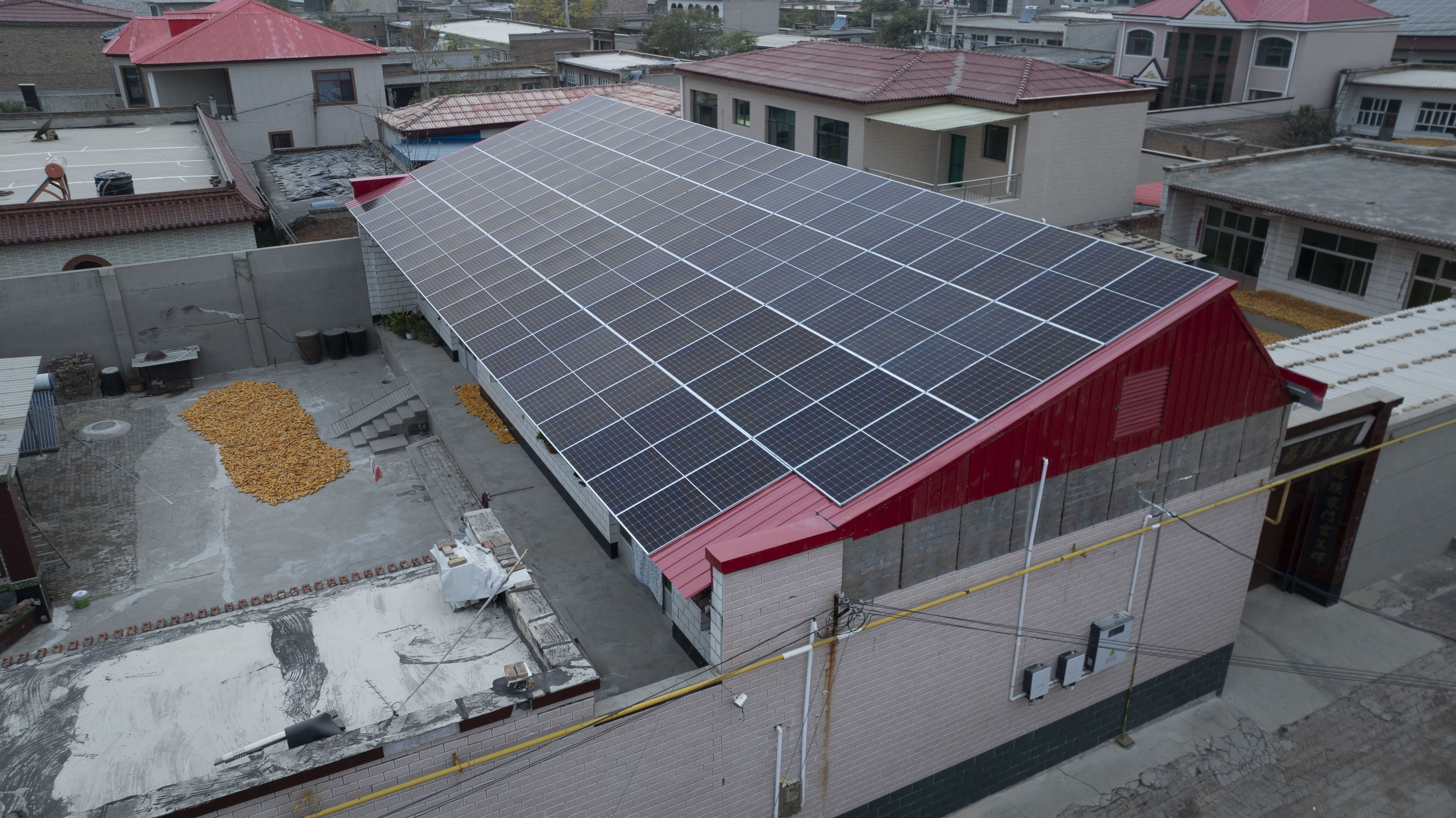 河北保定朝阳阁平改坡家庭光伏项目
