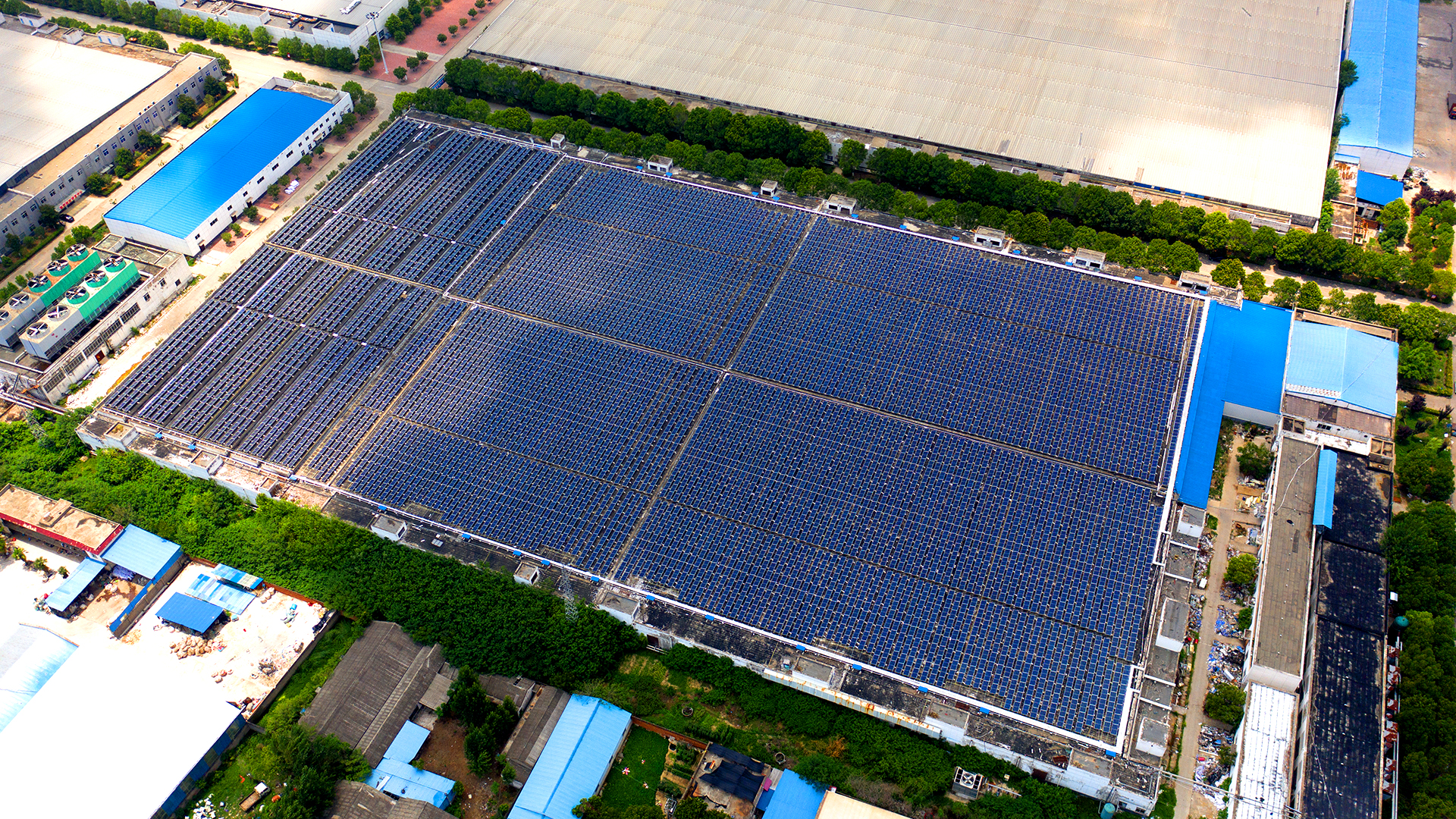 河南新野纺织2.9MW工商业光伏电站